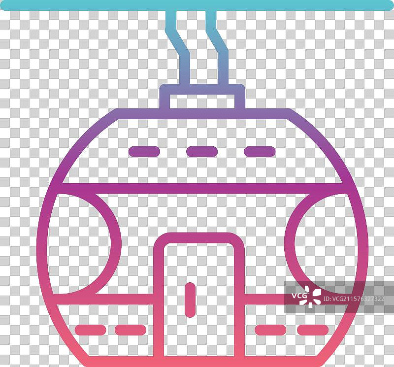 缆车车厢线条渐变设计图片素材