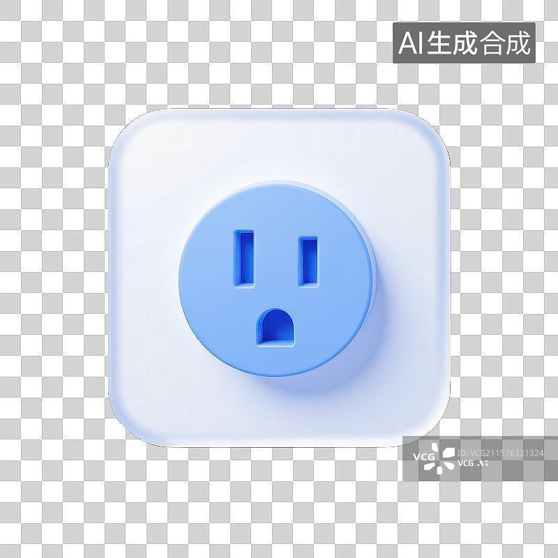 【AI数字艺术】创意电源插头图片素材
