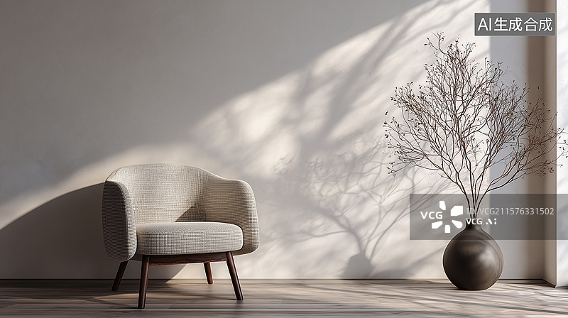 【AI数字艺术】北欧极简家居设计图片素材