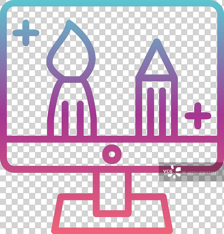 设计师的线性渐变设计图片素材