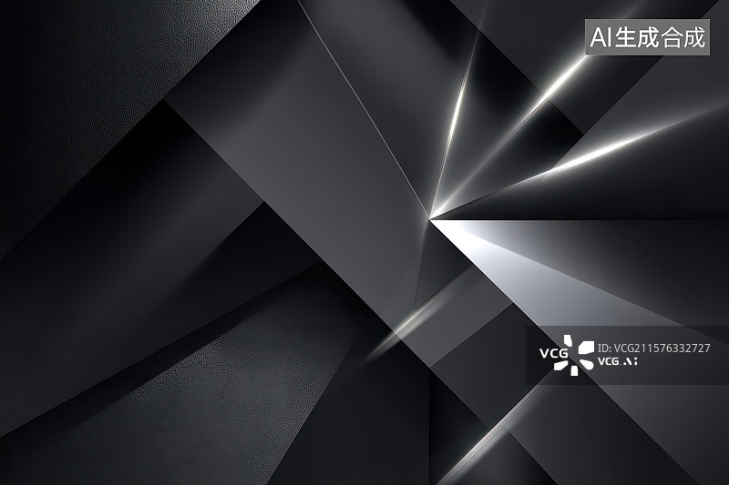 【AI数字艺术】几何块状光影抽象艺术图图片素材