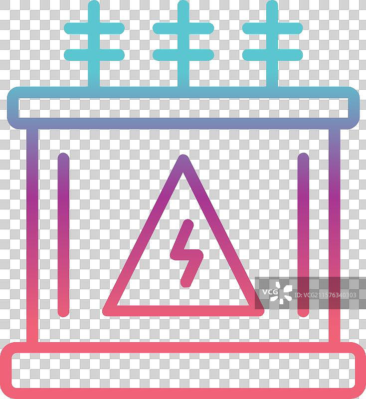 变压器线条渐变设计图片素材