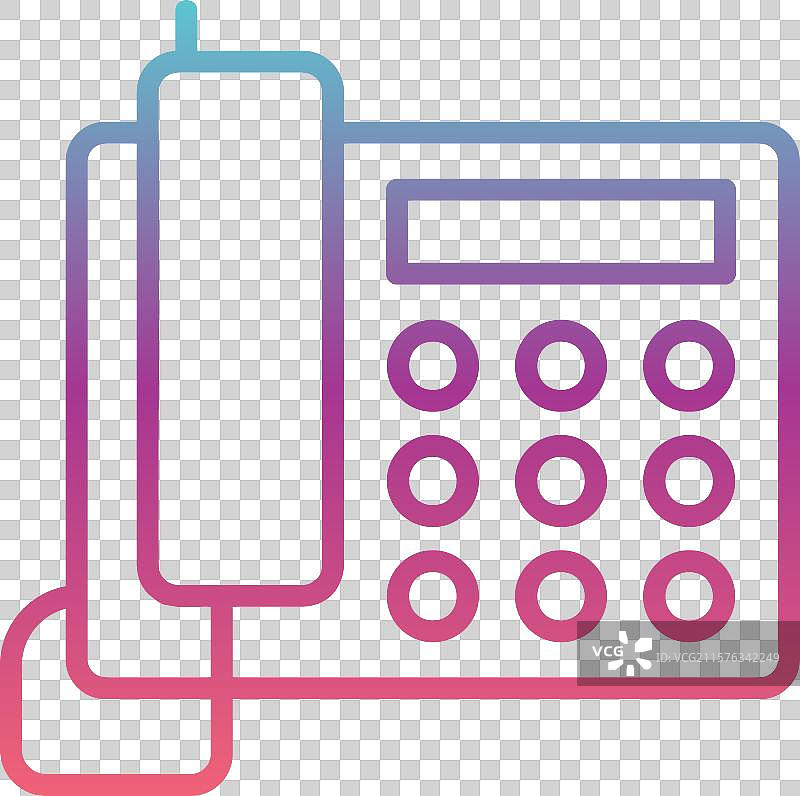 电话线渐变设计图片素材