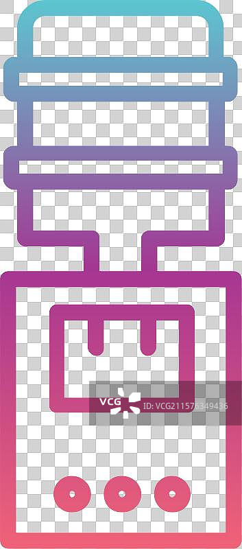 水 dispenser 线性渐变设计图片素材