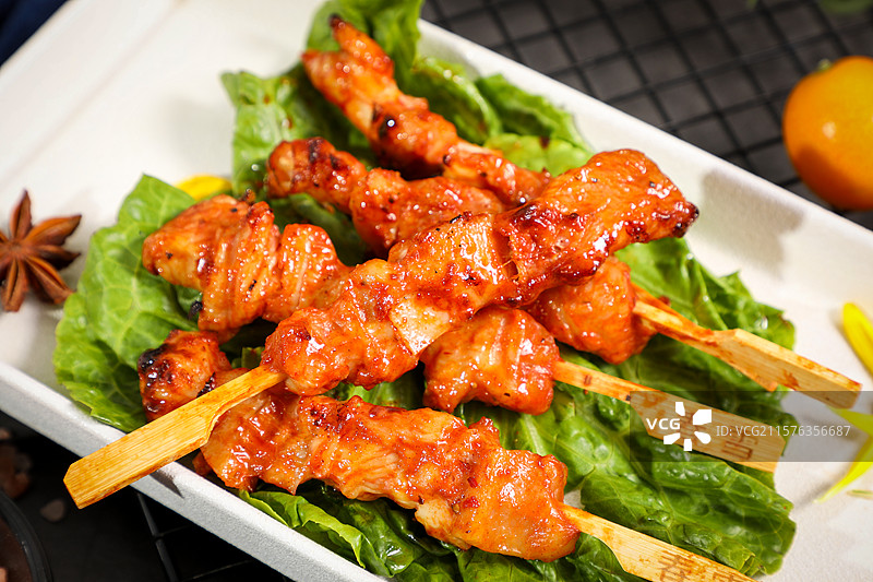 烤骨肉相连图片素材