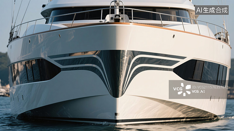 【AI数字艺术】现代航海风格船首特写图片素材