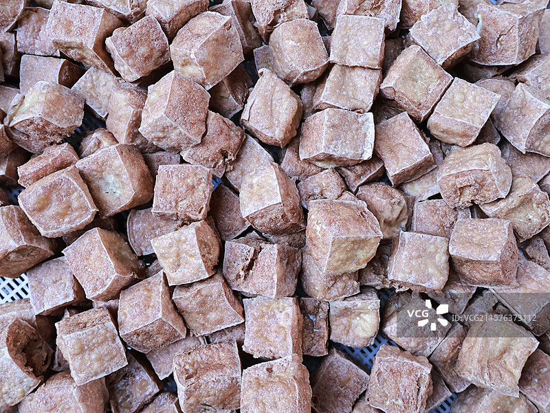 湖南省郴州市宜章县特色食品：炸豆腐图片素材