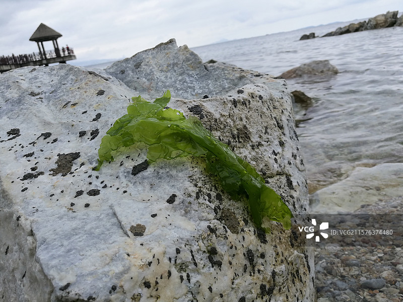 山东烟台养马岛。天空大海高清风景背景图图片素材