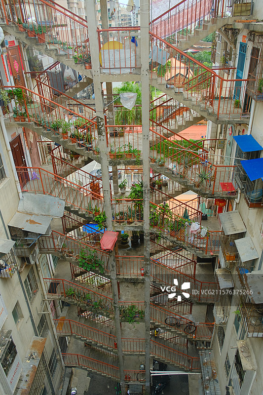 20世纪国营工厂老式居民楼图片素材