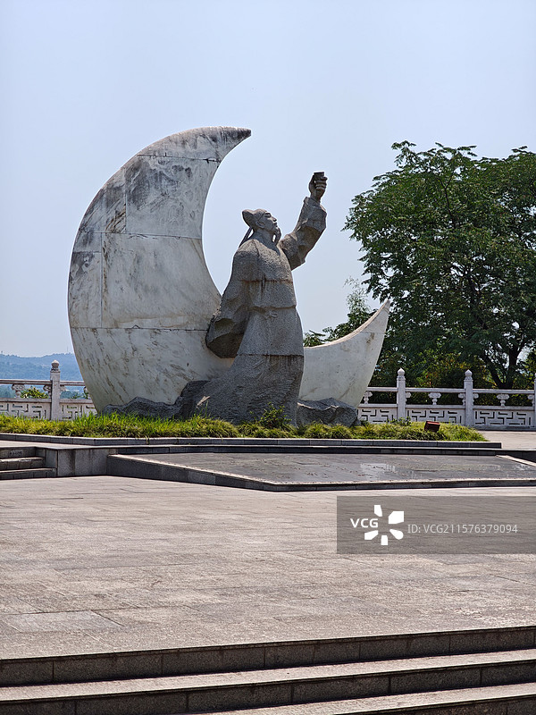 四川绵阳市青莲镇李白故里邀月台图片素材