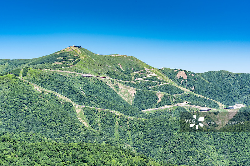 夏季北京延庆海坨山国家高山滑雪中心图片素材