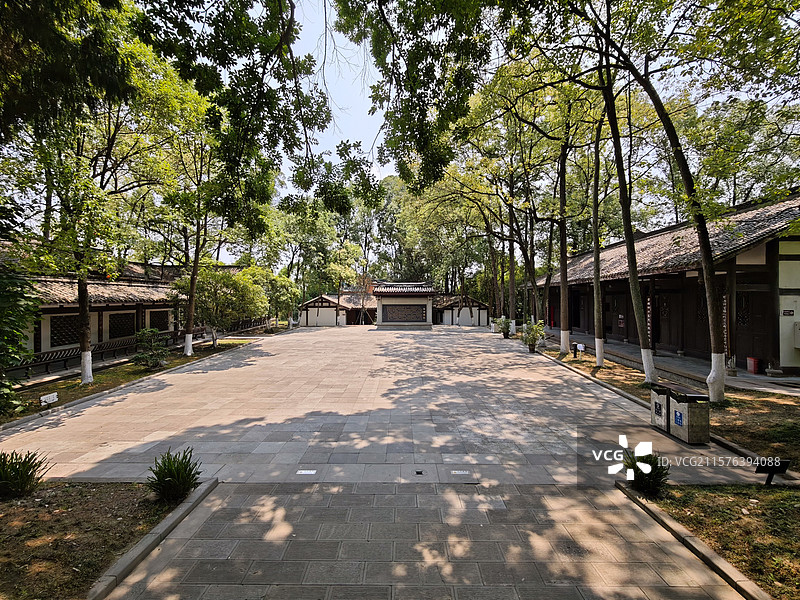 四川绵阳市青莲镇李白故居陇西院景色图片素材