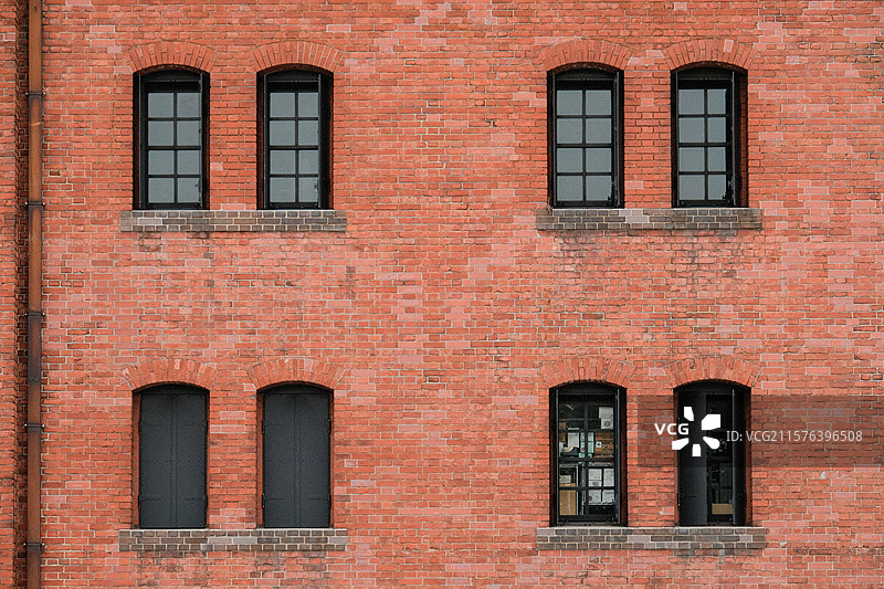 日本横滨红砖仓库图片素材