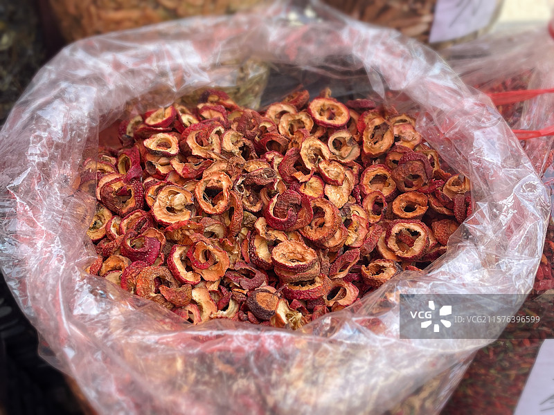 农贸市场的山楂干图片素材