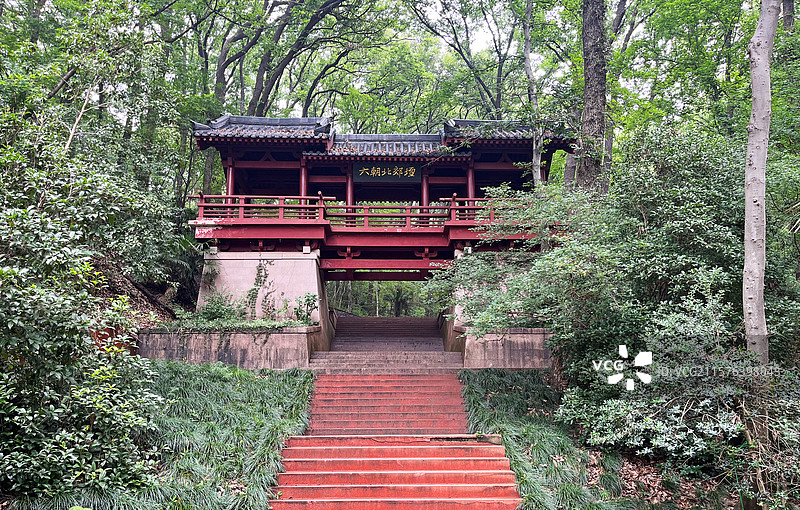 江苏省南京市钟山风景名胜区明孝陵景区紫霞湖六朝北郊坛遗址图片素材