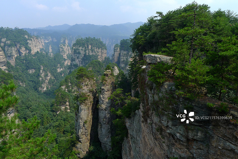 张家界风景区峰林石柱林奇异地貌图片素材