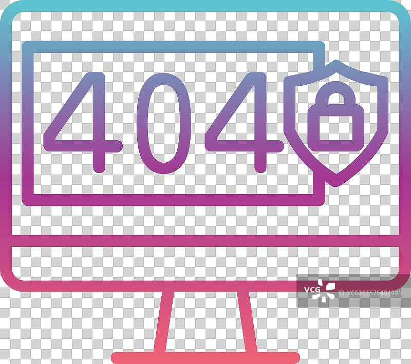 404错误线性渐变设计图片素材