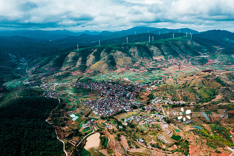 攀枝花迤沙拉航拍风光图片素材