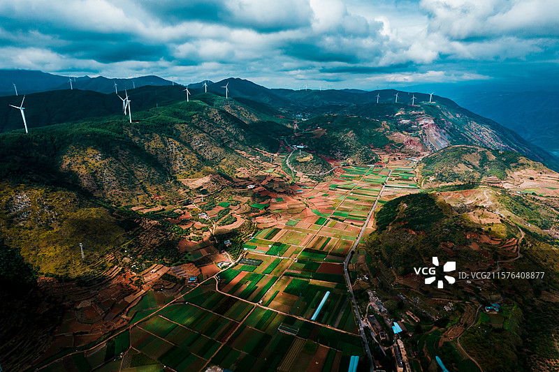 攀枝花迤沙拉航拍风光图片素材