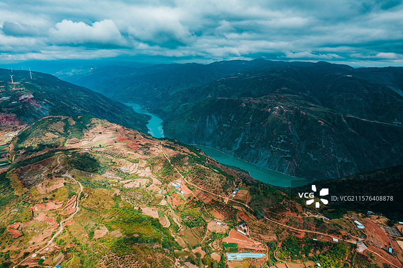 攀枝花迤沙拉航拍风光图片素材