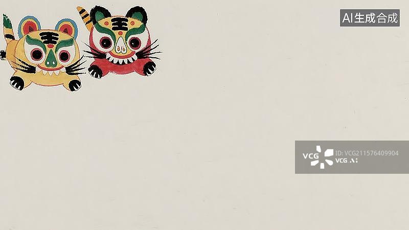 【AI数字艺术】2D卡通左上图片素材