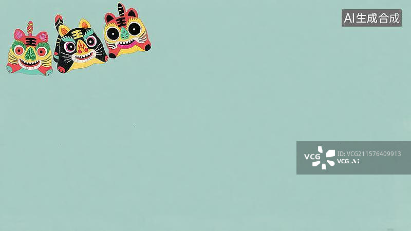 【AI数字艺术】2D卡通左上图片素材