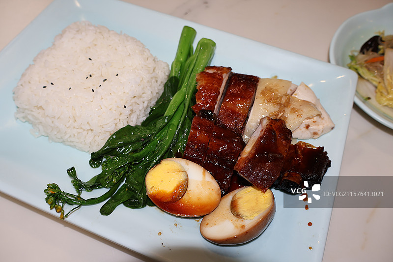 烤鸭饭图片素材