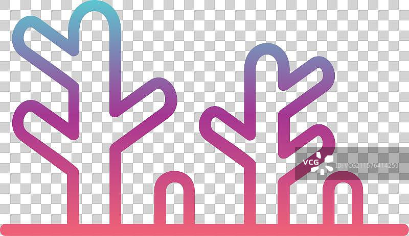 珊瑚色渐变设计图片素材