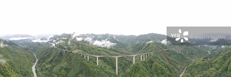 雅西高速腊八斤大桥图片素材
