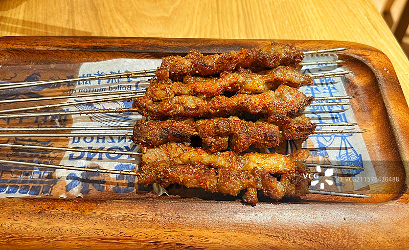 铁签羊肉串图片素材