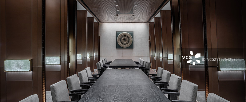 商务会议厅与走廊空间设图片素材