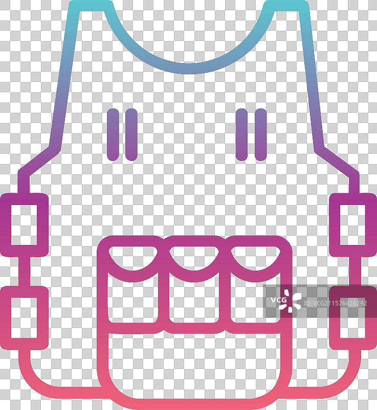 背心线性渐变设计图片素材