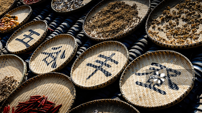 黄陂大余湾晒秋图片素材