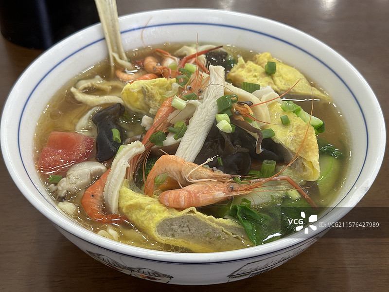 绍兴次坞打面三鲜面图片素材