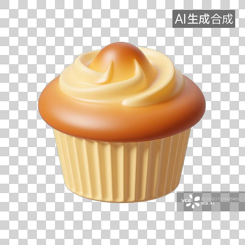 【AI数字艺术】迷你纸杯蛋糕的美味图片素材