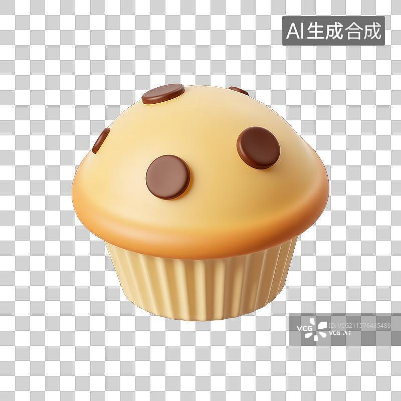 【AI数字艺术】迷你纸杯蛋糕的美味图片素材