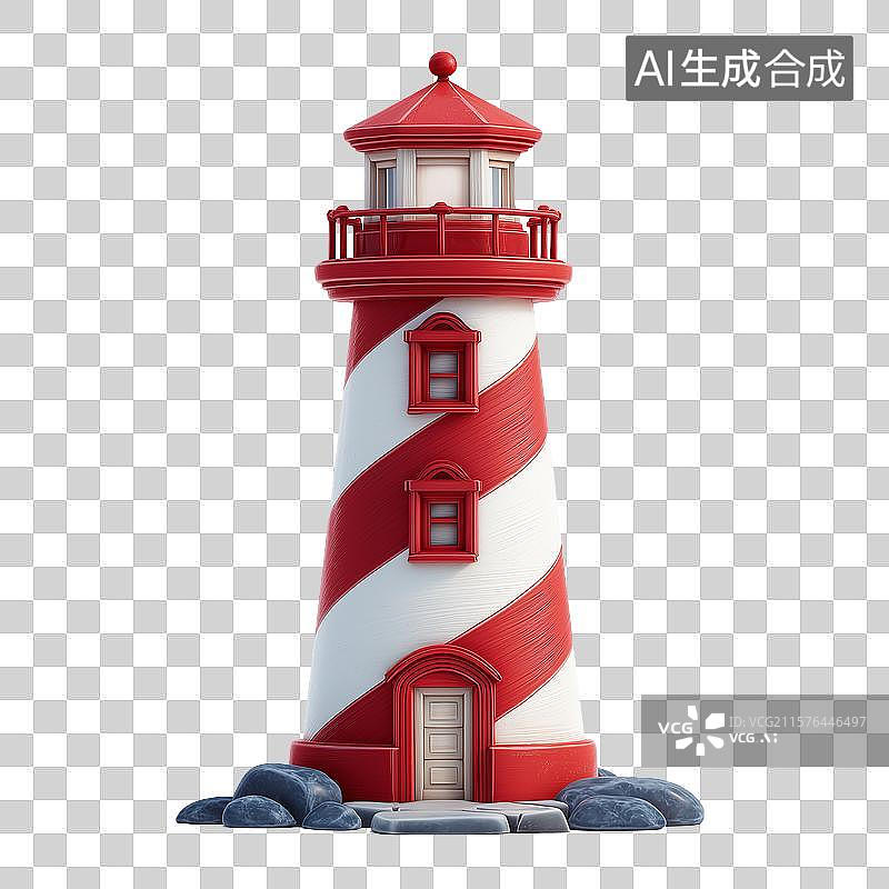 【AI数字艺术】灯塔3d模型图片素材