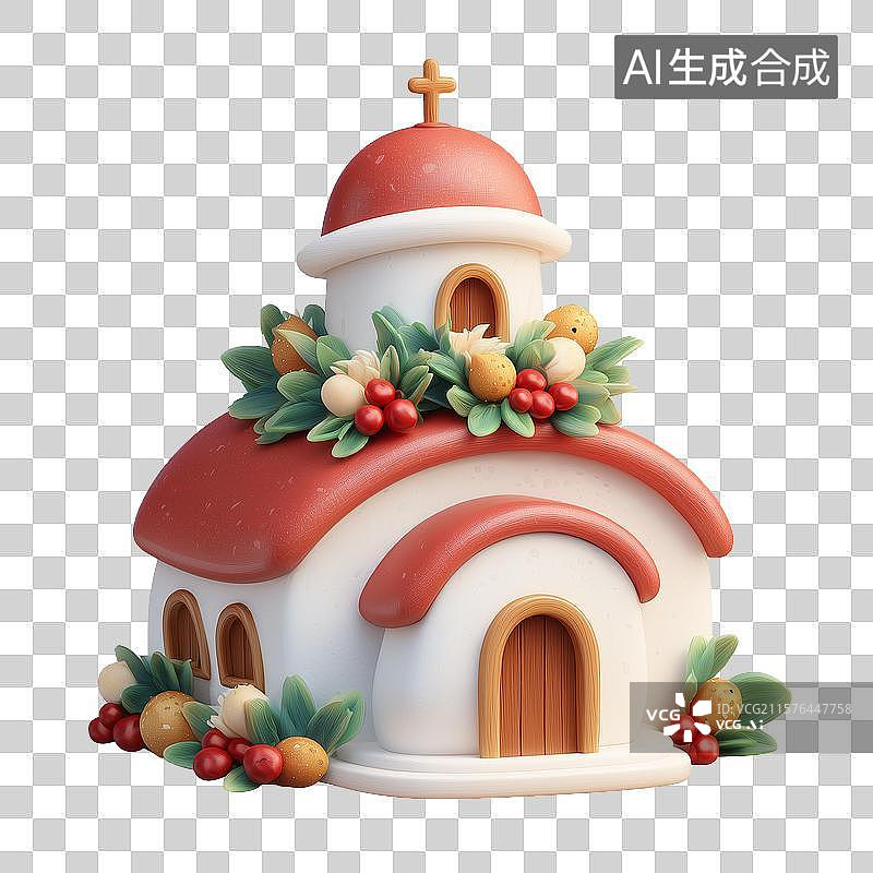 【AI数字艺术】教堂尖顶图片素材