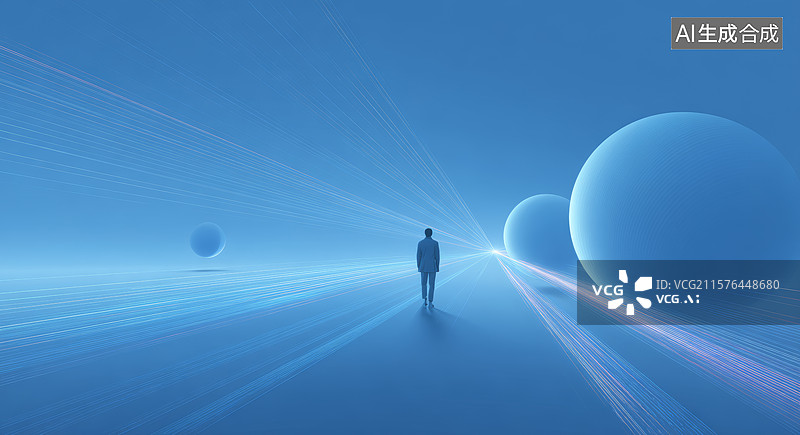 【AI数字艺术】未来世界的探索者图片素材