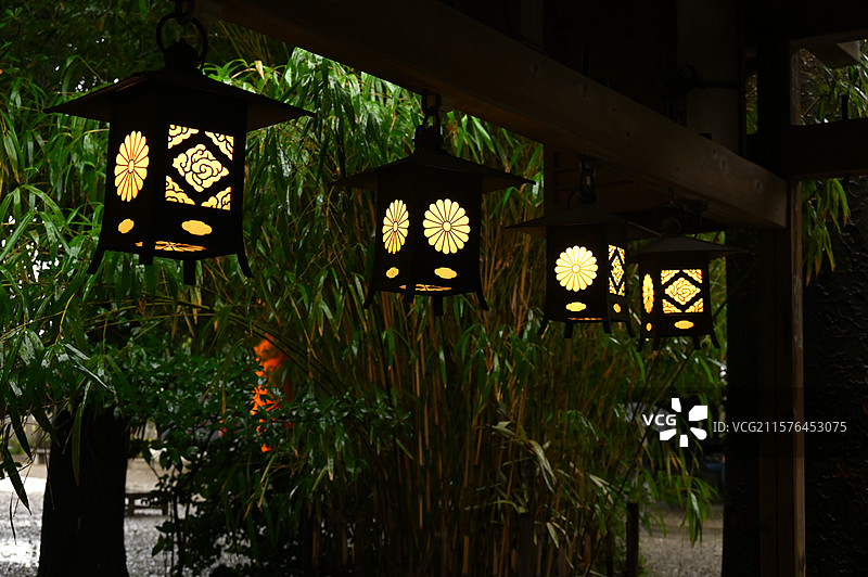 日本川越冰川神社图片素材