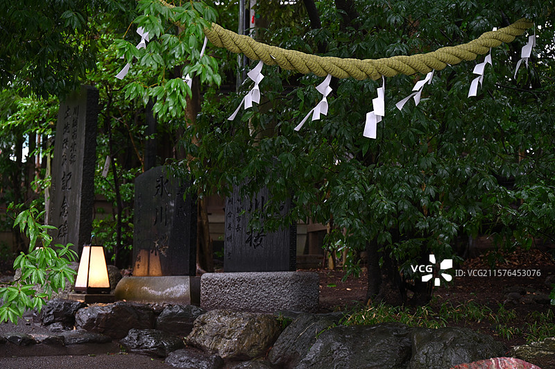 日本川越冰川神社图片素材