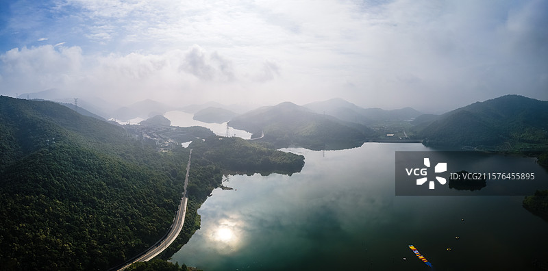 九龙湖的早晨图片素材