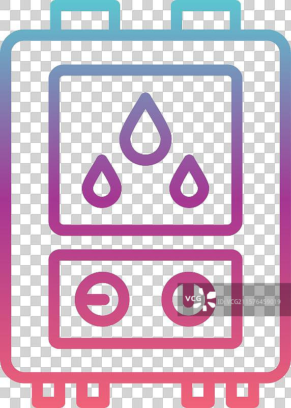 水壶线性渐变设计图片素材