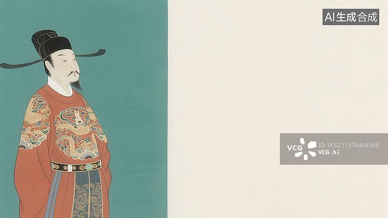 【AI数字艺术】水墨画居左图片素材