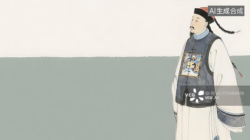 【AI数字艺术】水墨画居右图片素材