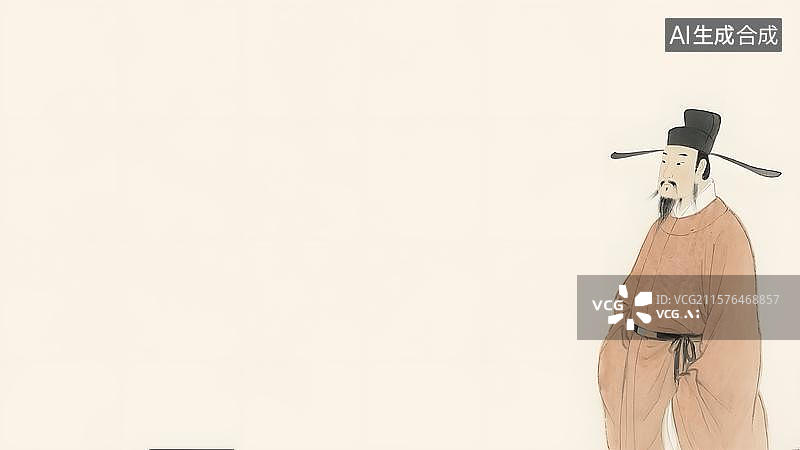 【AI数字艺术】水墨画右下图片素材