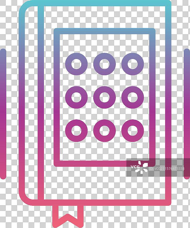 盲文代码线性渐变设计图片素材