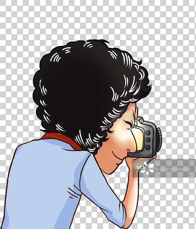 拍照男人的背影图片素材