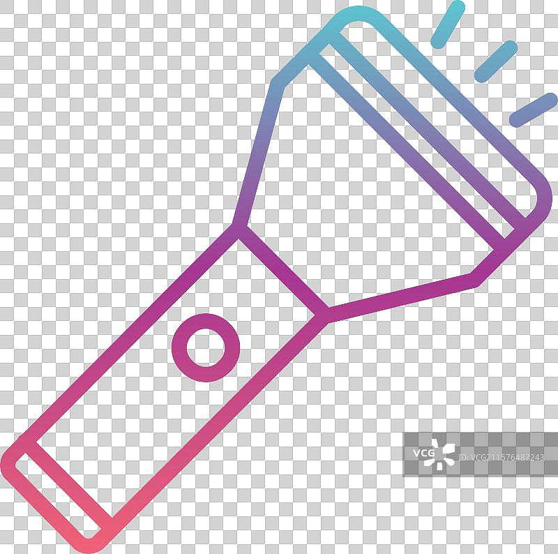 火炬线条渐变设计图片素材