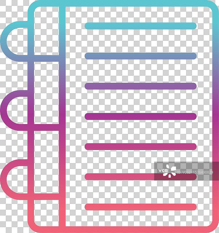 笔记本线性渐变设计图片素材